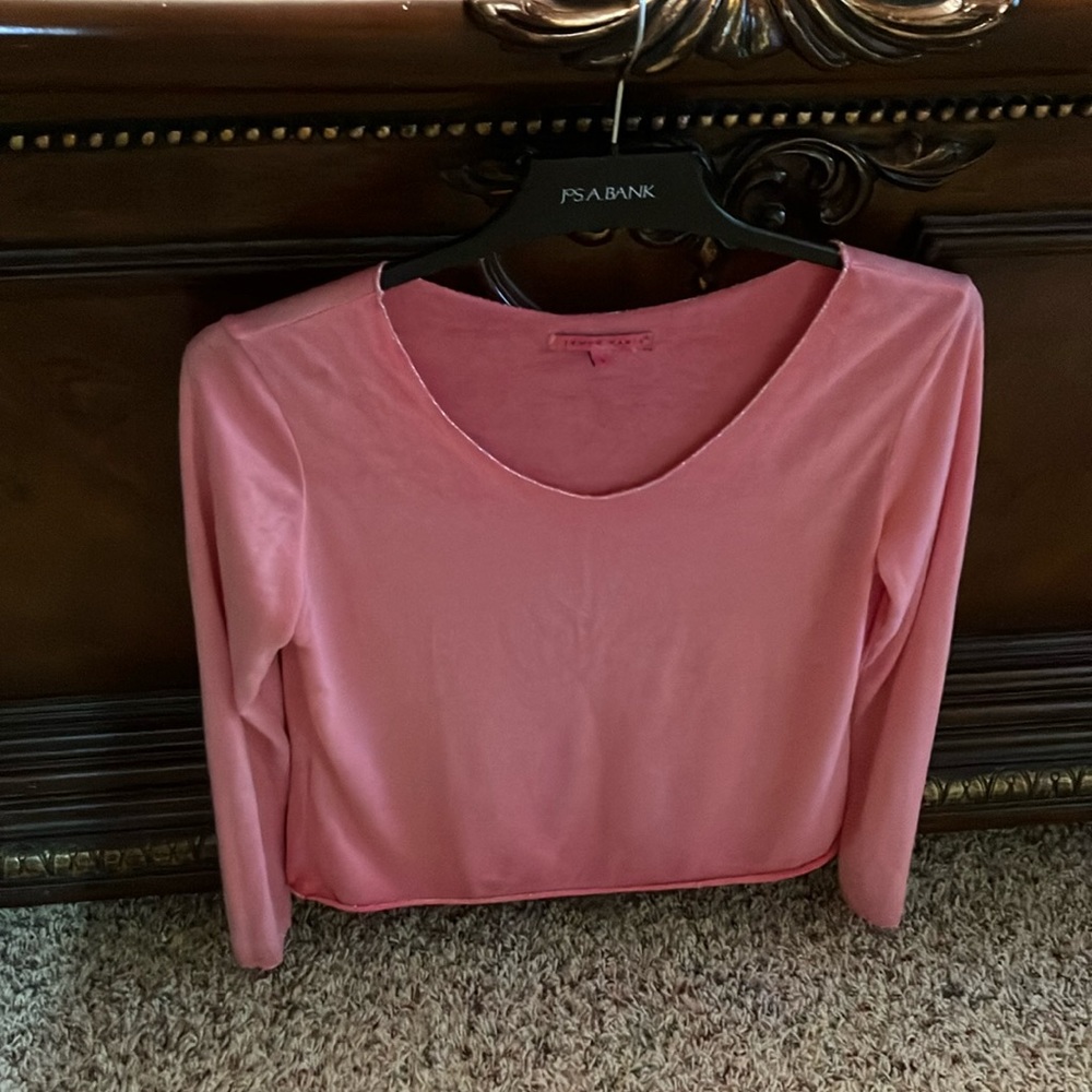 V Neck coral t-shirt